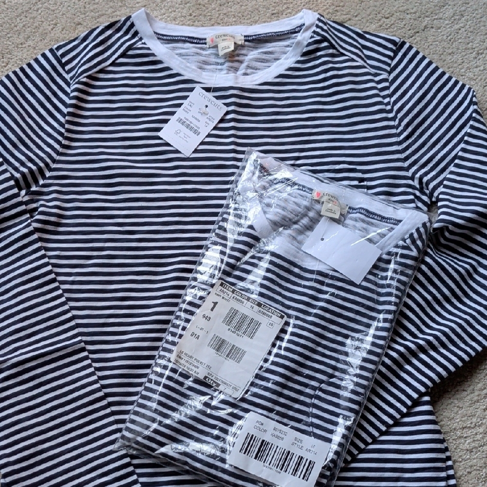 Crewcuts Blue and White Striped Tee - Picture 4 of 5